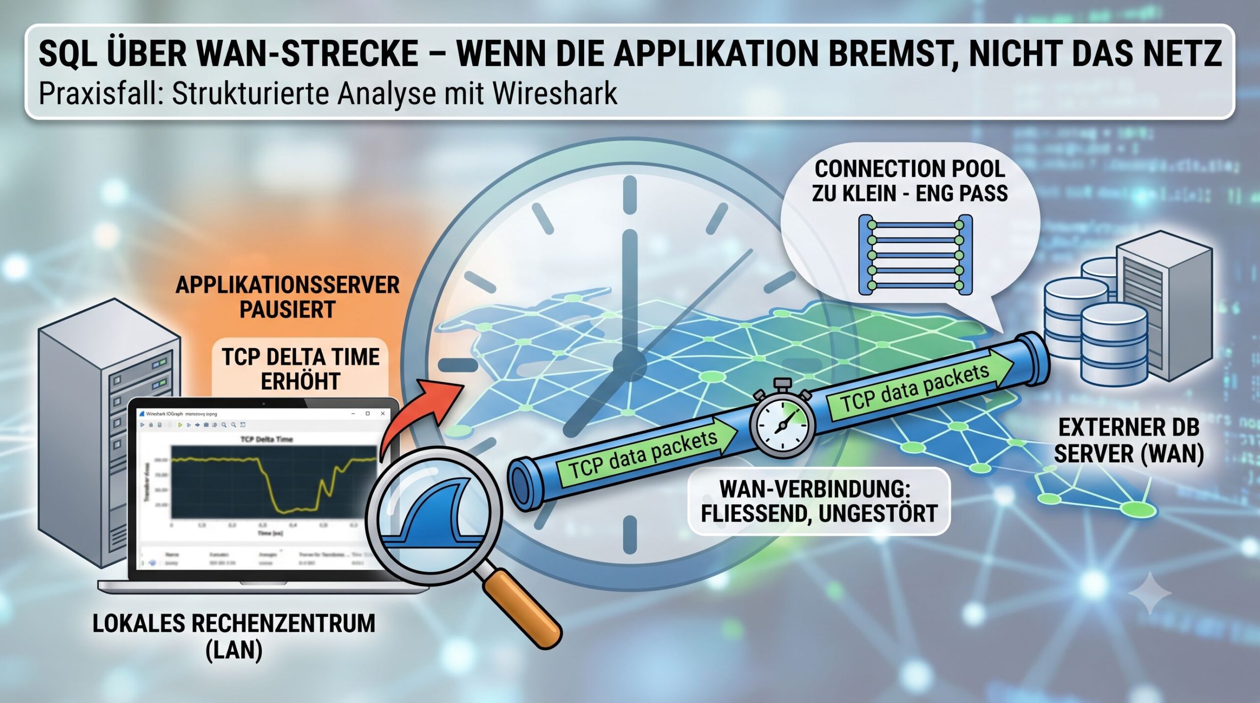 Praxisfall SQL über WAN-Strecke – wenn die Applikation bremst, nicht das Netz