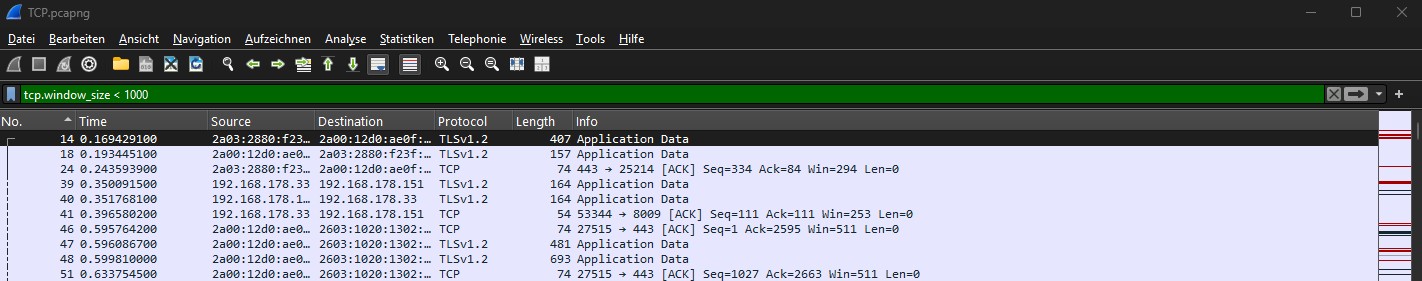 Filter tcp.window_size < 1000