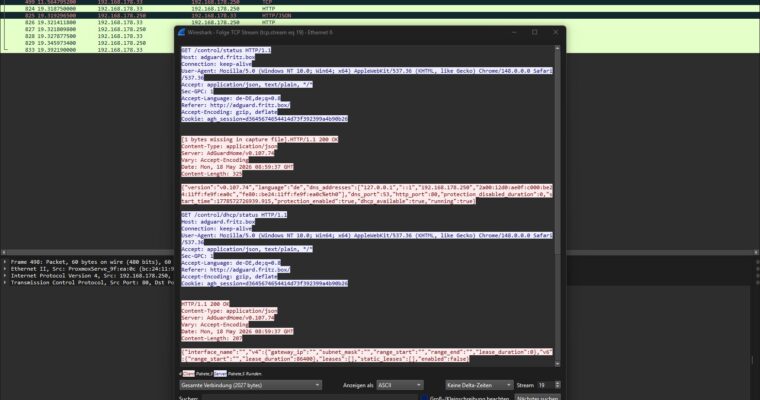 Wireshark Follow TCP Stream