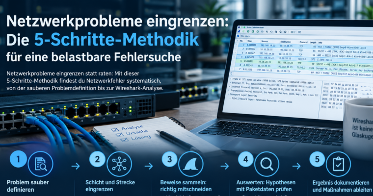 Netzwerkprobleme eingrenzen: Die 5-Schritte-Methodik für eine belastbare Fehlersuche